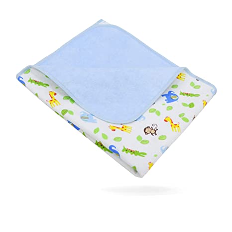 Elf Star Cotton Bamboo Fiber Breathable Waterproof Underpads Mattress Pad Sheet Protector for Children or Adults, Elephant Print, 12"X18"