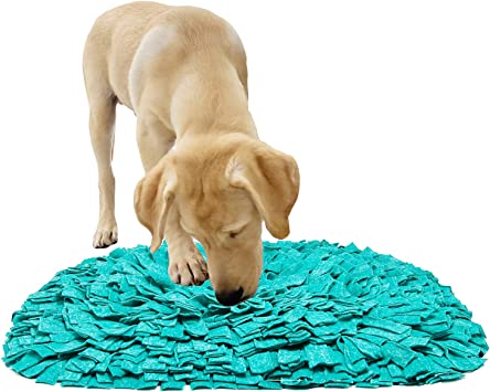 YINXUE Pet Snuffle Mat Durable Washable Dog Cat Slow Feeding Mat (27" x 22") Anti Slip Puzzle Blanket for Distracting Smell Training Foraging