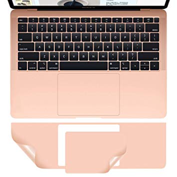 MacBook Air A1932 Palm Rest Skin, CASEBUY PalmRest Cover with Trackpad Protector for MacBook Air 13-inch Model A1932 2018 Protective Vinyl Decal Cover Sticker, Rose Gold