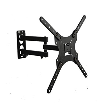 Yuanshikj TV Wall Mount for most 22"-55" LED LCD Plasma Flat Screen Monitor up to 88 lb VESA 400x400 with Full Motion Swivel Articulating 20 in Extension Arm,Bubble Level