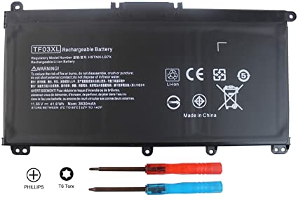 Shareway TF03XL Replacement Laptop Battery Compatible for HP Pavilion 15-CC 15-CD 14-bf Series HSTNN-LB7X HSTNN-LB7L HSTNN-LB7J 920070-855 920046-421 [11.55V 41.9Wh]