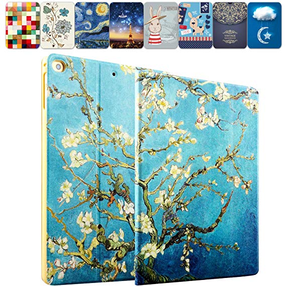 DuraSafe Cases for iPad Mini 4-7.9 Inch 2015 [ A1538 A1550 ] Printed Smart Cover Slim Folio, Auto Sleep/Wake - Blossom