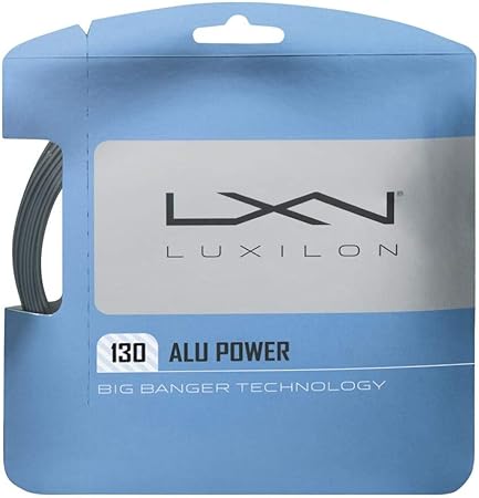 Luxilon ALU Power 130 Tennis String Set, Silver