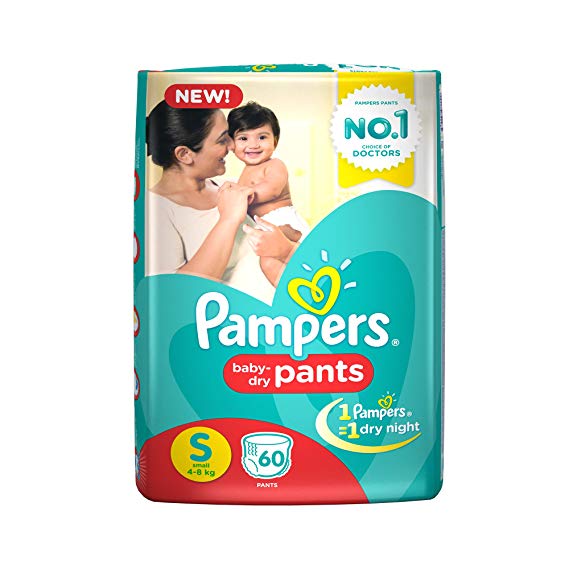 Pampers Small Size Diapers Pants (60 Count)