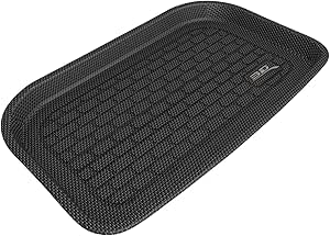 3D MAXpider Custom Fit Kagu Rear Lower Cargo Liner (Black) Compatible with Tesla Model Y 7-Seat 2021-2024 - Cargo Liner