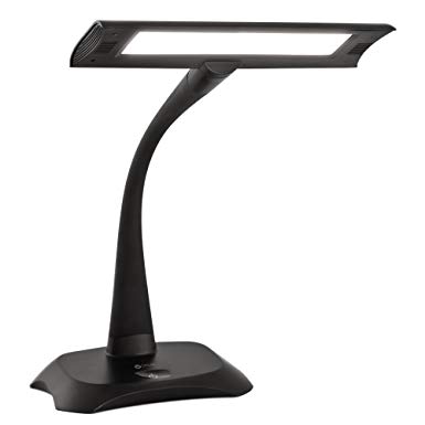 OttLite LED Flexible Bankers Lamp with USB Charging Port | Touch Control, 3 Brightness Settings, Adjustable | Great for Office, Home, Dorm, College, Desk