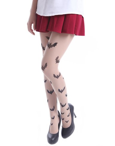 HDE Women's Fun Pattern Printed Tattoo Pantyhose Stockings