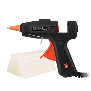 Tacklife GGO20AC 20w Classic Hot Glue Gun with 30 pcs Transparent Glue Sticks Flexible Trigger for DIY Small Craft and Quick Repairs in Home & Office