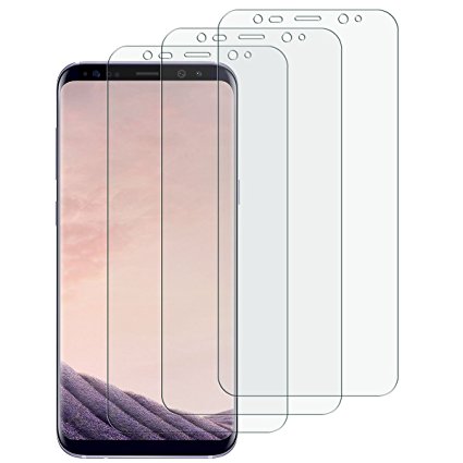 (3 Pack) Samsung Galaxy S8  Plus Screen Protector[Full Coverage][Not Glass],Anti-Bubble Ultra HD Clear Screen Protector Film for Samsung Galaxy S8  Plus