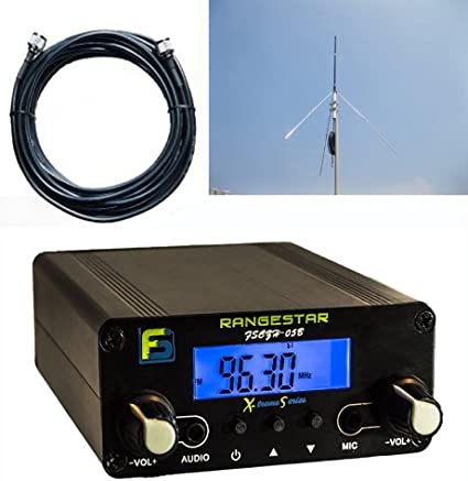 Bundle Deal: Fail-Safe 0.5 W Long Range FM Transmitter   RangeMax 1.0 Professional Grade Antenna Kit   Professional Grade Cable ($300 Dollar Value)