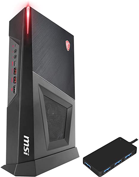 MSI MPG Trident 3 10SI-002US Gaming and Entertainment Desktop PC (Intel i5-10400F 6-Core, 16GB RAM, 2TB m.2 SATA SSD   2TB HDD (2.5), NVIDIA GTX 1660 Super, WiFi, Bluetooth, Win 10 Home) with USB Hub