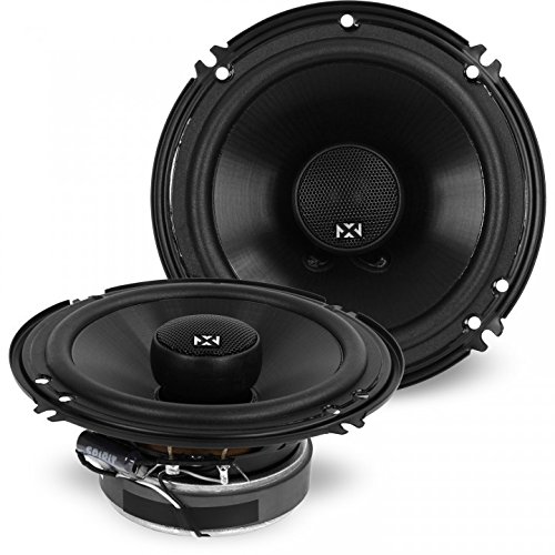 NVX® 6 inch True 100 watt RMS 2-Way Coaxial Car Speakers [V-Series] with Silk Dome Tweeters, Set of 2 [VSP60]