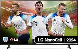 LG 55NANO82T6B 55-Inch 4K UHD Smart TV, (α5 AI Processor Gen7, Freeview Play and Amazon Alexa, 60Hz), Ashed Blue [Model 2024]