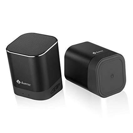 Portable Bluetooth Speaker AT1, AURTEC Dual Wireless Speakers with True Wireless Stereo Technology, Strong Bass and Powerful Volume, Bluetooth 4.2 for Echo,iOS,Android and More