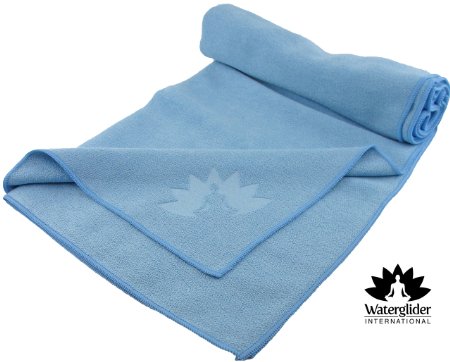Yoga Towel by Waterglider Hot Yoga 100 Microfiber Mat-size Length