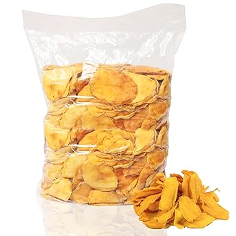 Anna and Sarah Dried Organic Mango, BULK, No Sugar Added, No Preservatives, Al-Natural, Premium Quality in Bag 10 Lbs