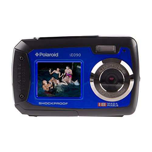 Polaroid IE090-BLU Waterproof Digital Camera with 2.7-Inch LCD, Blue