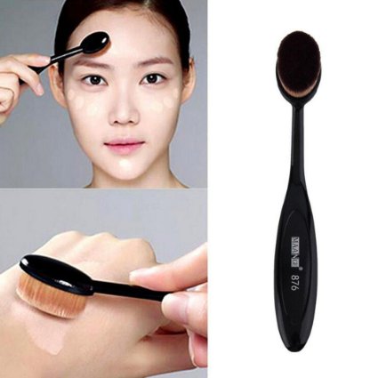 Tonsee Pro Cosmetic Makeup Face Powder Blusher Toothbrush Curve Foundation Brush