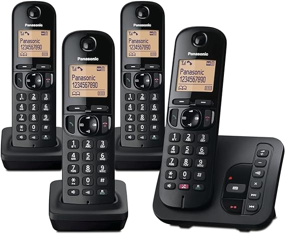 Panasonic KX-TGC264E Digital Cordless Phones: 18-min answering machine, dedicated call block button, an easy-to-read dot-matrix display and a hands-free speakerphone