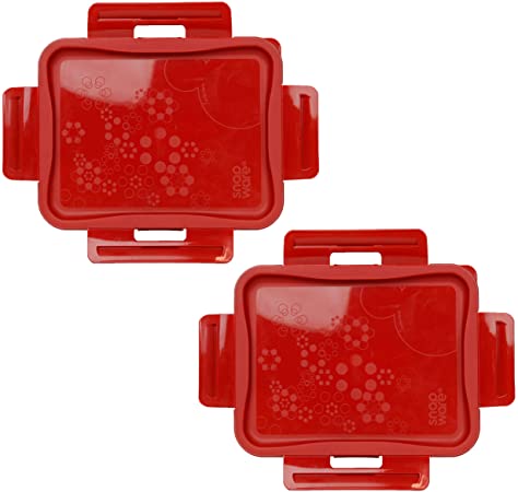 Snapware 7211R-PC 6 Cup Poppy Red Lids Compatible with Total Solutions Containers (Containers Sold Separately) - 2 Pack