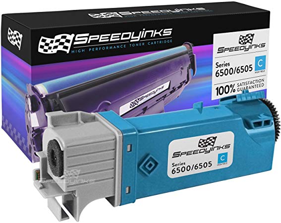 Speedy Inks Compatible Toner Cartridge Replacement for Xerox 6500 106R01594 (Cyan)