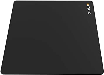 Fnatic Focus 2 Gaming Esports Mouse Mat (Size SQR - 19.2"x19.2"x0.17") Water-Resistant with Non-Slip Rubber Base, Smooth Cloth Surface for Computer, PC, Laptop, Square - Black