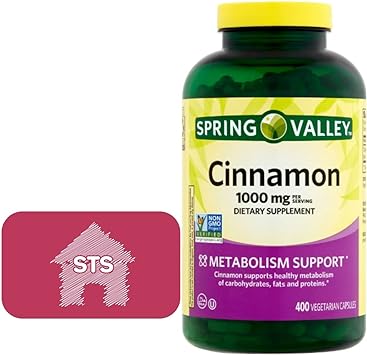 Spring Valley Cinnamon 1000 mg, 400 Count   STS Sticker.