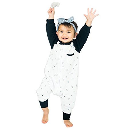 TEALBEE DREAMSIE: Toddler and Early Walker Baby Sleepsuit - Sleeping Sack with Feet and Sleeves keeps Toddlers & Babies Warm during Sleep from Spring to Winter - Wearable Blanket (12m-2t, Large)