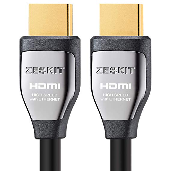 4K HDR HDMI Cable (1.5ft 2-Pack) Cinema Plus 28AWG (4K 60Hz 4:4:4 HDCP 2.2) Exceed 22.28 Gbps HDMI 2.0 Compatible with Xbox PS4 Pro nVidia AMD Apple TV 4K Roku Fire Netflix LG Sony Samsung Vizio