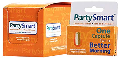 Himalaya PartySmart for Hangover Prevention, Alcohol Metabolism and a Better Morning After, 250mg Capsules (6 Pack)