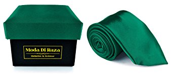 Moda Di Raza Men NeckTie With Or Without Cufflink and Handkerchief in Gift Box