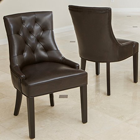 Stacy Leather Dining/Accent Chairs (set of 2)