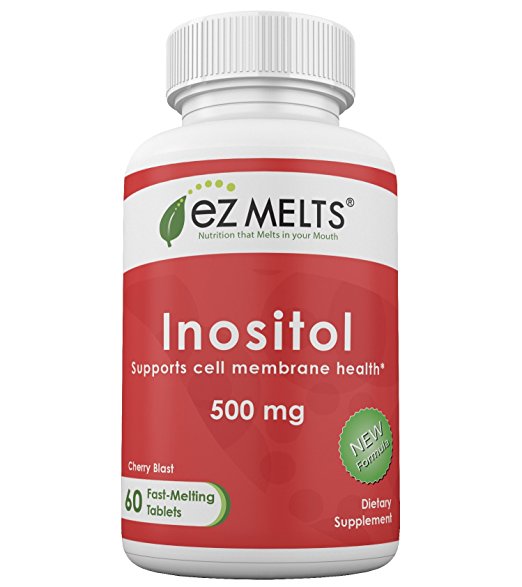 EZ Melts Inositol, 500 mg, Fast Melting Tablets