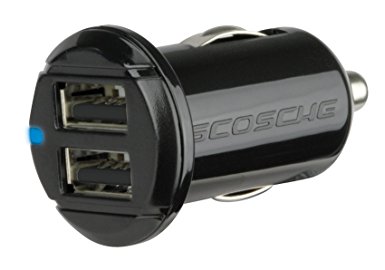 SCOSCHE Dual USB Car Charger for Galaxy S5 - Retail Packaging - Black