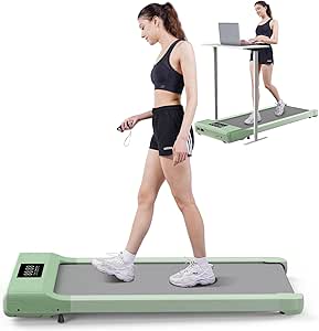 SupeRun Walking Pad Treadmill, 3-in-1 Portable Under Desk Treadmill with Remote Control & LED Display, Installation-Free Treadmill for Home Office, 300 lbs Capacity