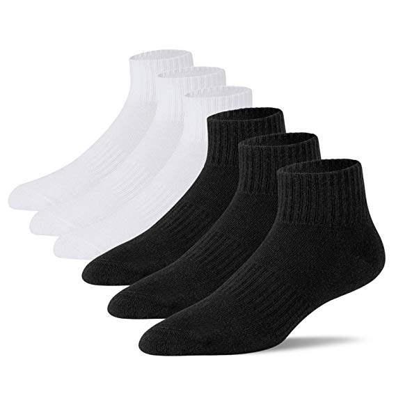 POSHDIVAH Cotton Ankle socks For Men Athletic Running Socks 6 Pack