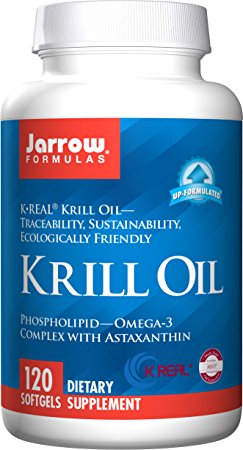 Jarrow Formulas Jarrow Formulas Krill Oil, Supports Brain, Memory, Energy, Cardiovascular Health, 120 Softgels