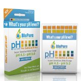 Ph Test Strips for Saliva and Urine By Blupure  Quick Easy and Accurate Results in 15 Seconds  Bonus Alkaline Food Chart and Daily Tracking Sheet  Test Pools Food and Drinking Water  100ct