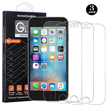 iPhone 7 Plus Screen Protector, WINWONBRA [3 PACK] Tempered Glass Screen Protector For iPhone 7 Plus[3D Touch Compatible] 0.26mm Screen Protection Case Fit 99% Touch Accurate – Clear