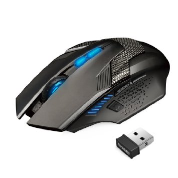 TeckNet RAPTOR Prime 2.4G Wireless Gaming Mouse, 4000dPI, 500Hz Return Rate, Nano Receiver