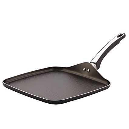 Farberware High Performance Nonstick Aluminum 11-Inch Square Griddle, Black