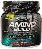Muscletech Amino Build Fruit Punch  30 serving Branched Chain Amino Acid BCAA Supplement with Betaine 058 LBS
