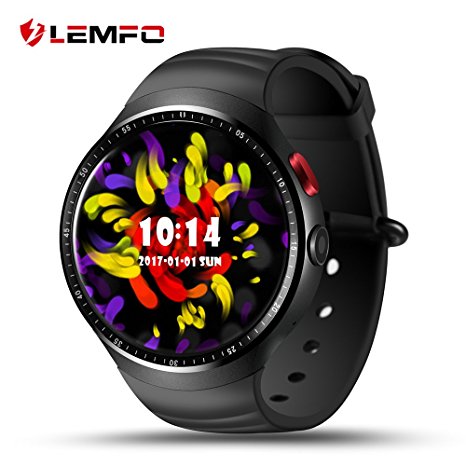 LEMFO LES1 Android 5.1 MTK6580 1GB / 16GB Smart Watch Phone with 2.0 MP Camera (Black)