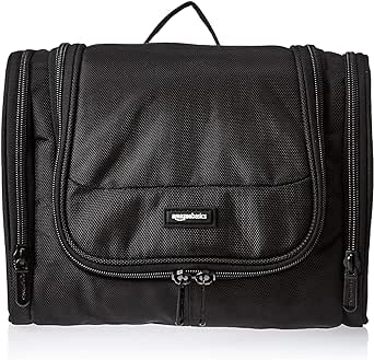 Amazon Basics Hanging, Travel Toiletry Bag Organizer, Shower Dopp Kit