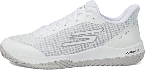 Skechers Women's Viper Court-Athletic Indoor Outdoor Pickleball Shoes with Arch Fit Support Sneakers