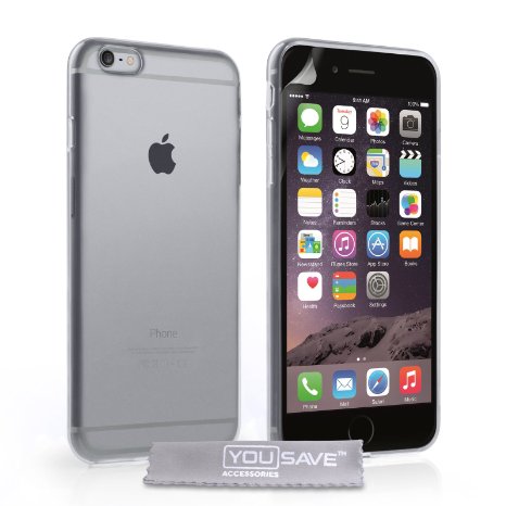 Yousave Accessories iPhone 6S Plus Case Clear Silicone Gel Cover