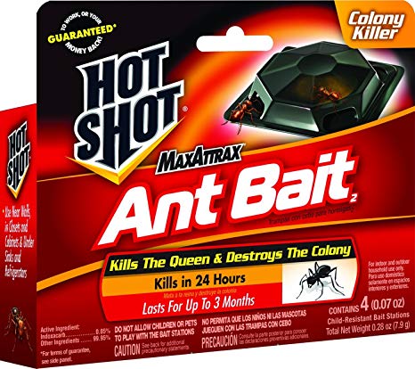 Hot Shot 2040W MaxAttrax Ant Bait, 4 Count, Case Pack of 3