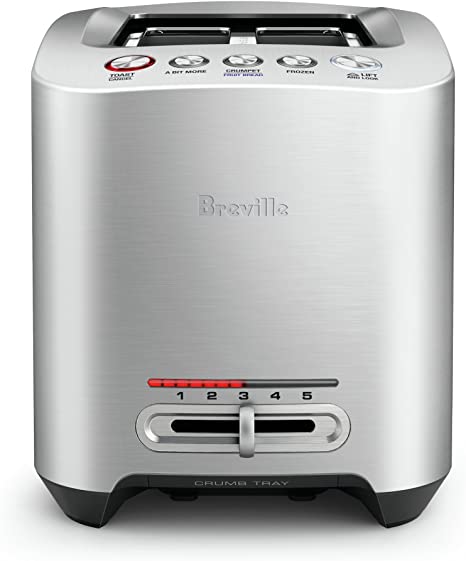 Breville Smart Toaster, Brushed Stainless Steel BTA825BSS