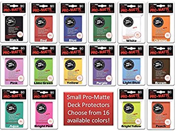 600 Ultra Pro SMALL PRO-MATTE Deck Protectors MIX & MATCH (10x 60ct Packs) Sleeves YuGiOH Vanguard Size Black, Blue, Red, Etc. Your Choice from 17 Available Colors! [10 Packs of 60 Bundle]