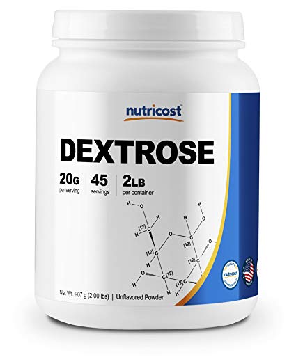 Nutricost Dextrose Powder 2 LBS - Pure,, Non-GMO, Gluten Free